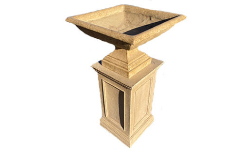 Kingston Stone Pedestal, Tan