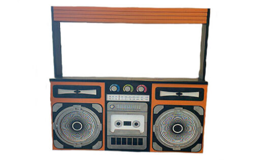 80s Boom Box Bar, Orange