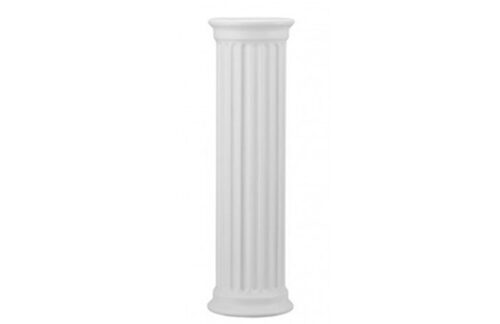 40" Doric Column Pedestal, White