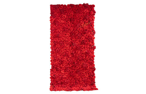 Rose & Hydrangea Flower Wall, Red