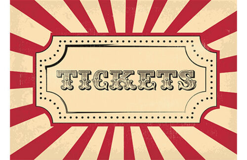 Tickets Circus Sign