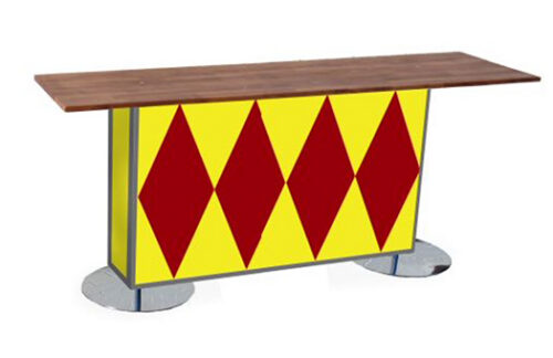 Chestnut Butcher Block Communal Table With Circus Base